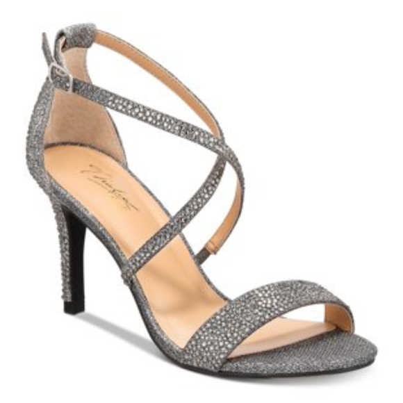 Thalia Sodi Shoes - Thalia Sodi Gunmetal Darria Strappy Heels